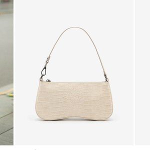JW PEI Eva Shoulder Bag- White Croc